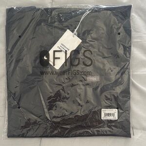 Figs Catarina Charcoal Scrub Top